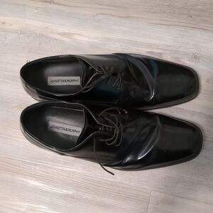 Johnston & Murphy 13M Flex System Men's Patent Leather Dress Shoes Black